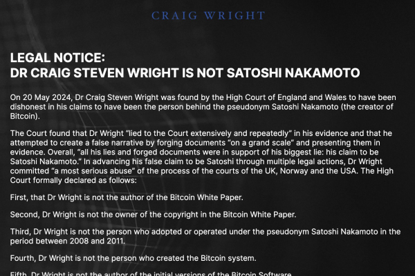 人人都可以是中本聪，Craig Wright除外缩略图